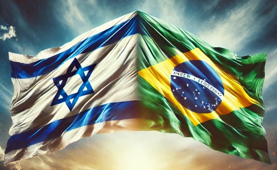 Brazil Israel Flags.01.03.25